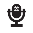 microphone standing icon